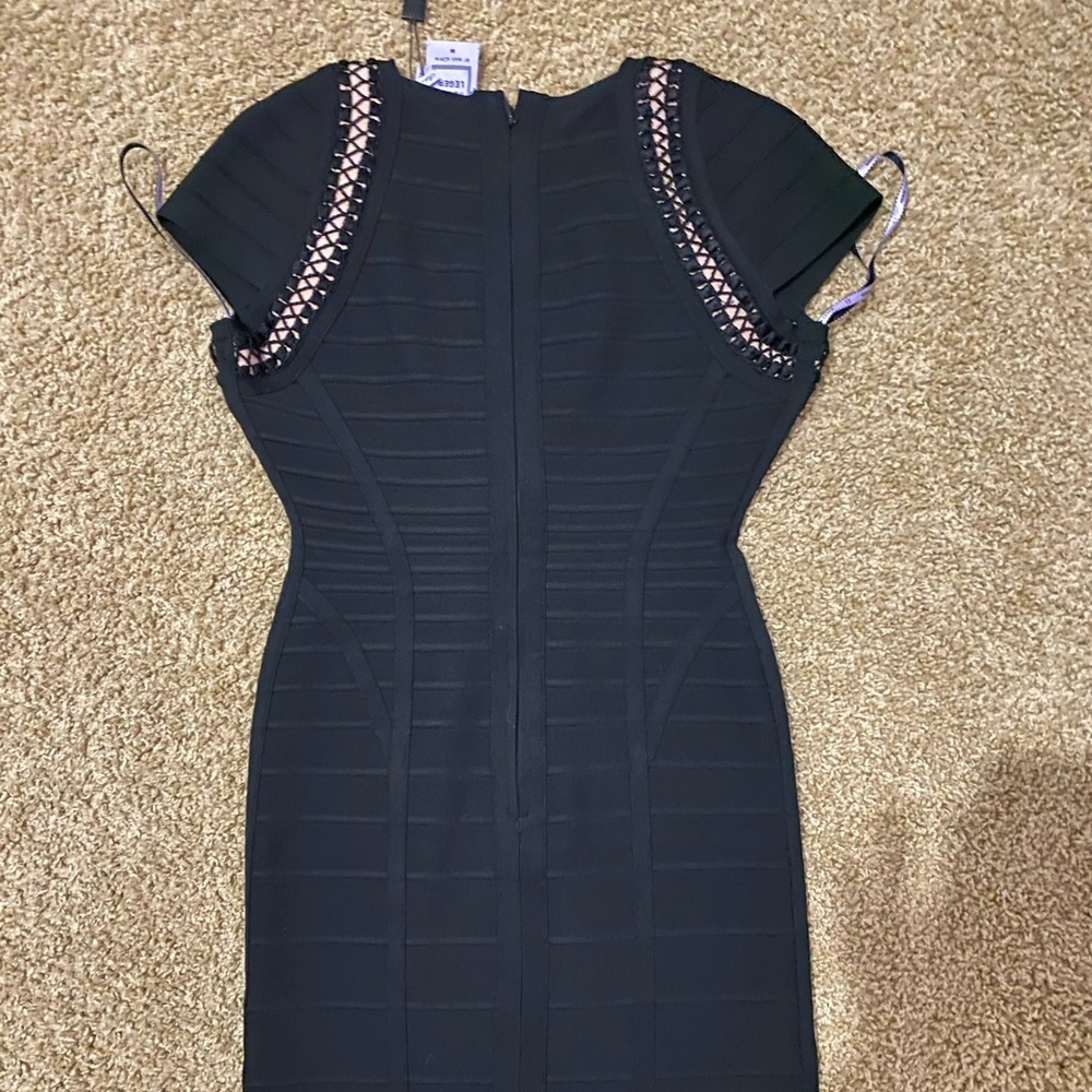 herve leger bondage dress